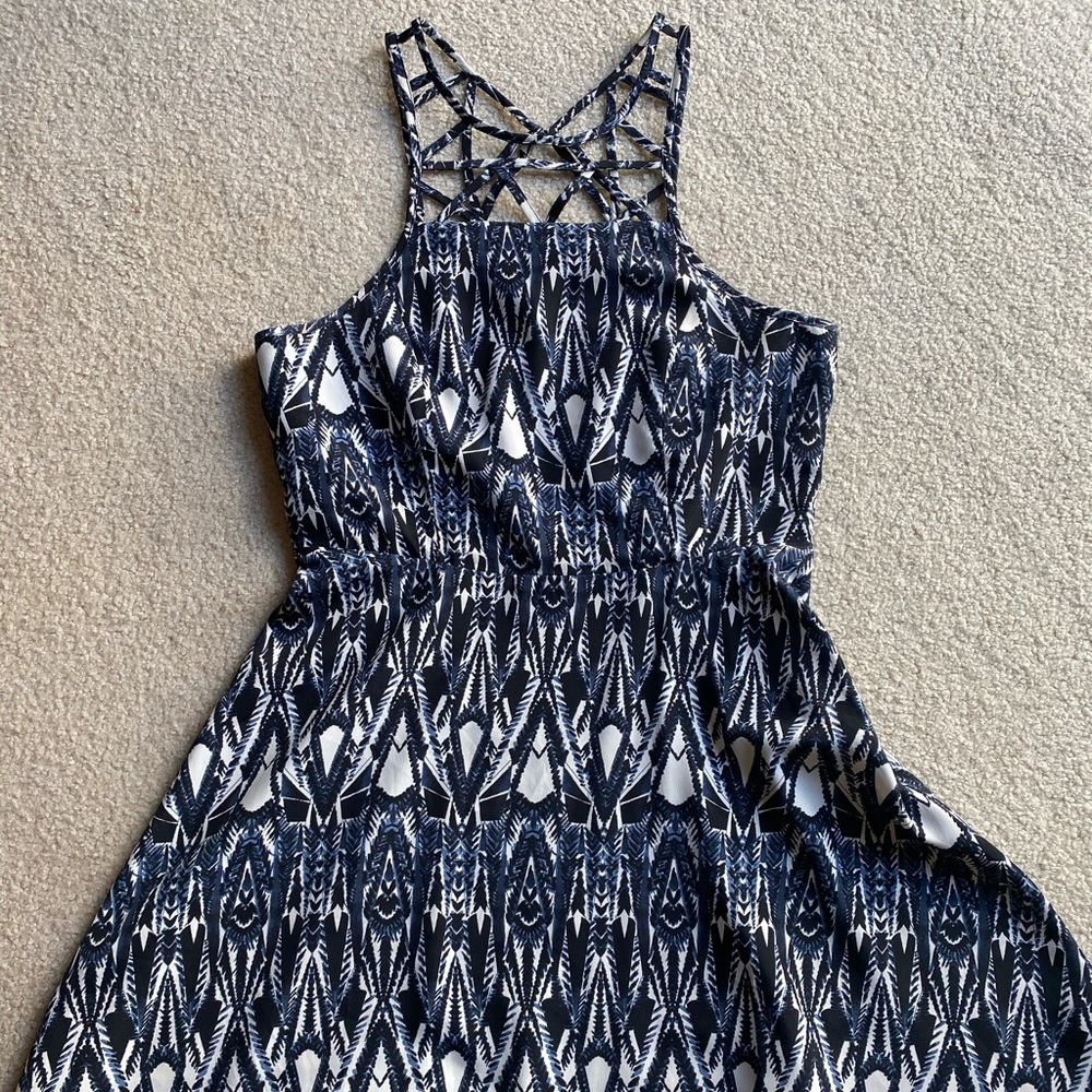 Tribal print skater dress